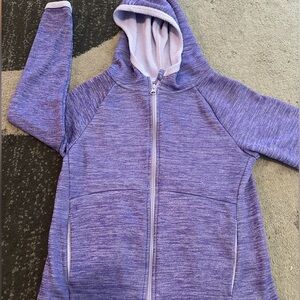 Purple Jacket it’s really warm kinda fuzzy inside.